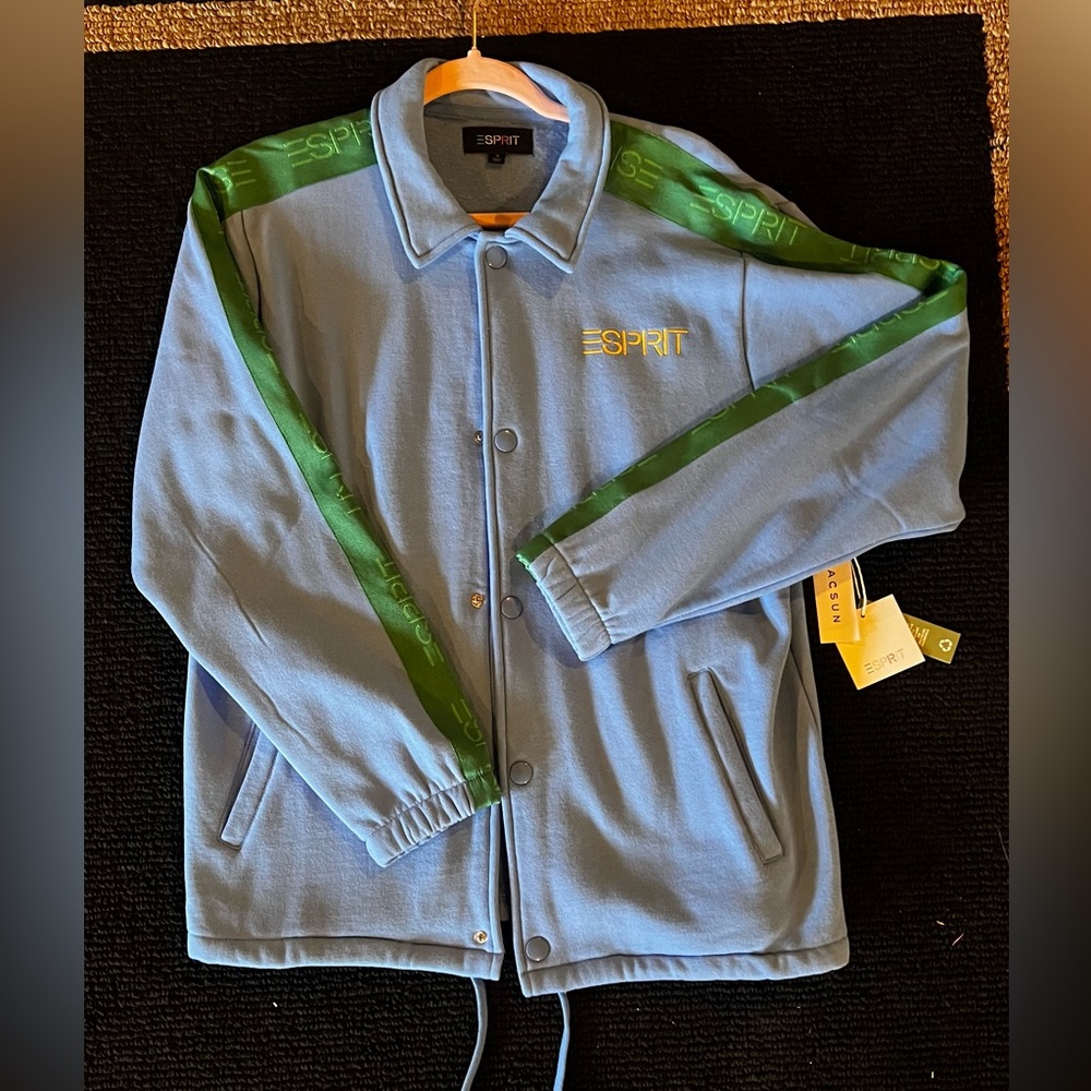 NWT Pac Sun x Esprit Sky Blue and green Jacket size small